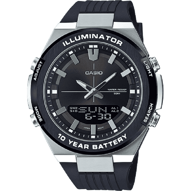 Casio Men's Analog-Digital Black Watch AMW860-8AV