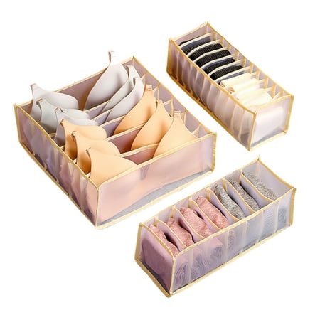 huibaojia 1 Set Multi-grids Collapsible Underwear Organizer Non Woven Fabric Bra Socks Underwear Holder for Bedroom
huibaojia 1 Set Multi-grids Collapsible Underwear Organizer Non Woven Fabric Bra Socks Underwear Holder for Bedroom