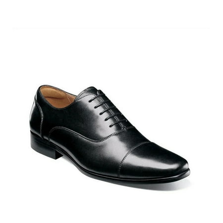 Florsheim Postino Cap Toe Balmoral Oxford Shoes Black Smooth 15175-005