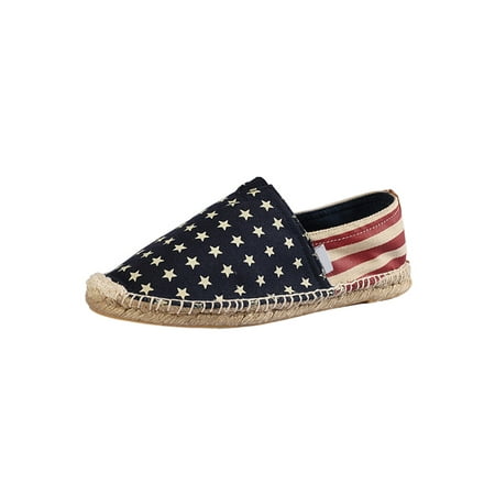 Kesitin Mens Espadrille Loafers Slip-On Loafer Striped Flats Lightweight Comfortable Espadrilles Work Non Slip Canvas Shoe Star Blue 7
Kesitin Mens Espadrille Loafers Slip-On Loafer Striped Flats Lightweight Comfortable Espadrilles Work Non Slip Canvas Shoe Star Blue 7