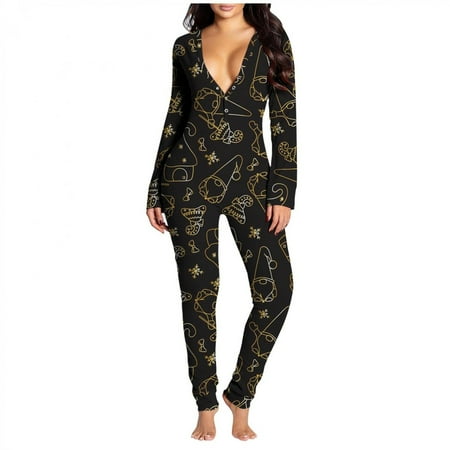Womens Onesie Flap Pajamas Christmas Print Sexy Butt Flap Sleepwear Cute Button Collar Rompers Nightwear Jumpsuit Hot6s4486669 
Womens Onesie Flap Pajamas Christmas Print Sexy Butt Flap Sleepwear Cute Button Collar Rompers Nightwear Jumpsuit Hot6s4486669
