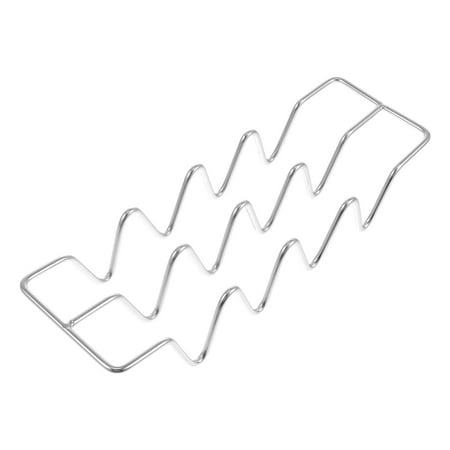 Rosarivae 1pc Stainless Steel Burritos Stand Taco Display Rack Taco Holder (Silver)
Rosarivae 1pc Stainless Steel Burritos Stand Taco Display Rack Taco Holder (Silver)