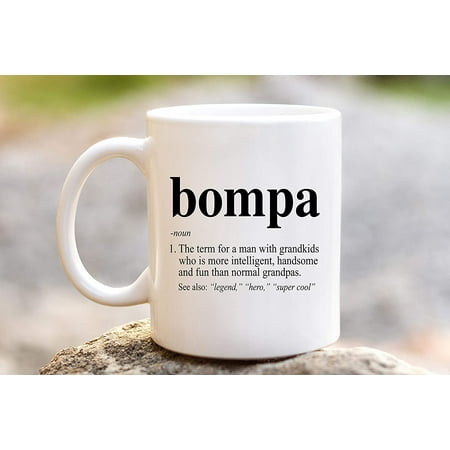 Bompa Definition Ceramic Coffee Mug with Handle | Grandpa Defined Cup | Funny Birthday Gift Idea for Bompa | Fun Father s Day Present for Men
Bompa Definition Ceramic Coffee Mug with Handle | Grandpa Defined Cup | Funny Birthday Gift Idea for Bompa | Fun Father s Day Present for Men