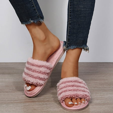 HIBRO Women s Fashion Round Toe Flat Color Matching Large Size Plush Casual Slippers
HIBRO Women s Fashion Round Toe Flat Color Matching Large Size Plush Casual Slippers