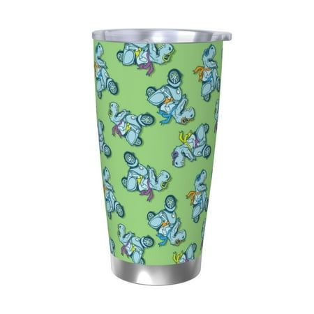 KLL Motorcycle Riding Dinosaur Print 40oz Stainless Steel Insulated Car Cup with Spillproof Lid - Keep Your Drink Hot or Cold on the Go-Without Straw
KLL Motorcycle Riding Dinosaur Print 40oz Stainless Steel Insulated Car Cup with Spillproof Lid - Keep Your Drink Hot or Cold on the Go-Without Straw