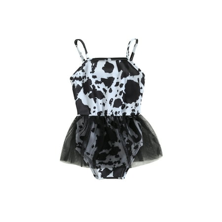 Kids Girls Cute Romper Swimsuit Cow Spot Print Spaghetti Strap Sleeveelss Tulle Skirt Hem Sling Swimwear Bathing Suit
Kids Girls Cute Romper Swimsuit Cow Spot Print Spaghetti Strap Sleeveelss Tulle Skirt Hem Sling Swimwear Bathing Suit