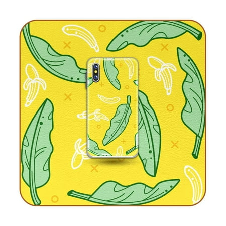 OWNTA Banana Leaf Yellow Phone Pattern Premium 6-Piece Square Coaster Set in Microfiber Leather - Non-Slip & Absorbent Cup Mats
OWNTA Banana Leaf Yellow Phone Pattern Premium 6-Piece Square Coaster Set in Microfiber Leather - Non-Slip & Absorbent Cup Mats
