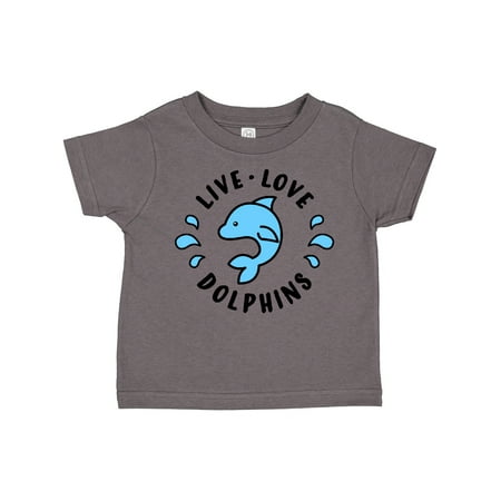 Inktastic Live Love Dolphins Gift Toddler Boy or Toddler Girl T-Shirt