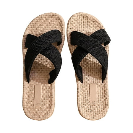 Zanvin Womens Sandals Clearance Women Shoes Summer Beach Sandals Slippers Imitation Hemp Rope Travel Flat-bottom Shoes Black 38
Zanvin Womens Sandals Clearance Women Shoes Summer Beach Sandals Slippers Imitation Hemp Rope Travel Flat-bottom Shoes Black 38