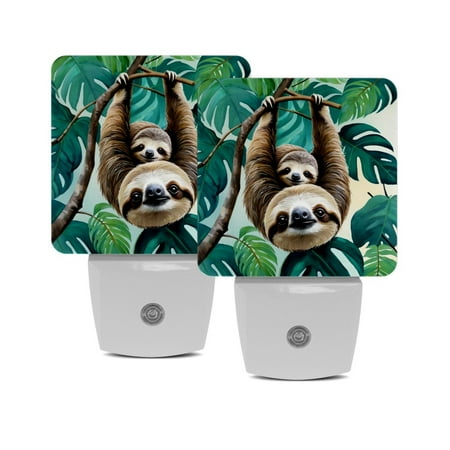 Plug in Led Night Light with Auto Dusk to Dawn Sensor White Nightlights for Hallway Bedroom Kids Room Kitchen Stairway 2 Pack Sloth Cartoon Animal Tropical Jungle
Plug in Led Night Light with Auto Dusk to Dawn Sensor White Nightlights for Hallway Bedroom Kids Room Kitchen Stairway 2 Pack Sloth Cartoon Animal Tropical Jungle