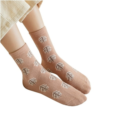 Cotonie Winter Women Socks Middle Tube Keeping Warm Cute Wool Socks