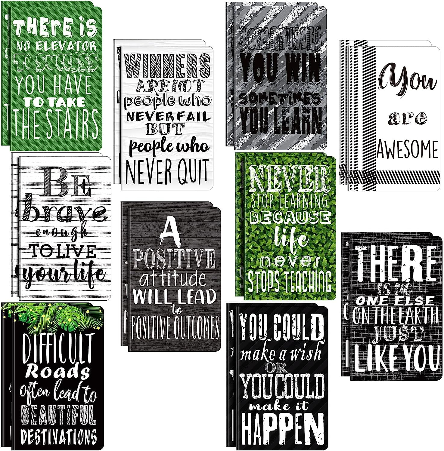 Inspirational Gifts Notepads Mini Motivational Journal Notebook Bulk