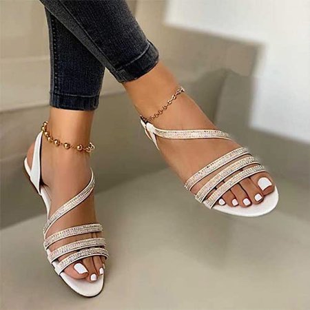 DTL-beauti 2022 Women Buckle Bling Crystal Peep Toe Sandals Woman Summer Outdoor Flats Female Casual Shoes Ladeis Big Size 43 Footwear - Black - 9
DTL-beauti 2022 Women Buckle Bling Crystal Peep Toe Sandals Woman Summer Outdoor Flats Female Casual Shoes Ladeis Big Size 43 Footwear - Black - 9