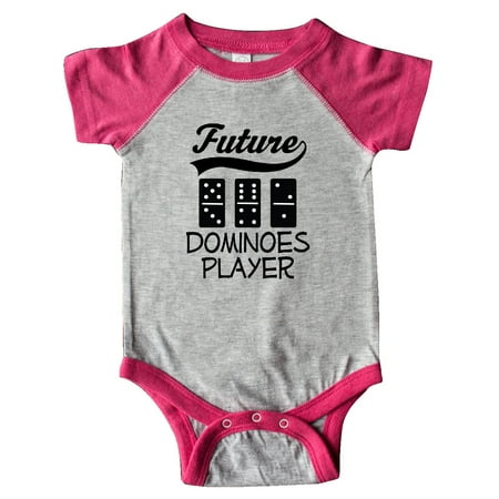 Inktastic Future Dominoes Player Game Gift Gift Baby Boy or Baby Girl Bodysuit