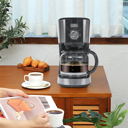 PAXLYH Coffee Machine Coffee Maker Black 1120V 60Hz 900W Programmable Drip Coffeemaker Keep Warm Function Multiple Brew Strength Coffee Machine
PAXLYH Coffee Machine Coffee Maker Black 1120V 60Hz 900W Programmable Drip Coffeemaker Keep Warm Function Multiple Brew Strength Coffee Machine