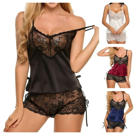 Hopeup 2 Pcs Lady Satin Sling Pajamas Fashionable Sexy See-Through Lace Homewear Hollow Out Smooth Women Nightclothes Sexy Lingerie Set
Hopeup 2 Pcs Lady Satin Sling Pajamas Fashionable Sexy See-Through Lace Homewear Hollow Out Smooth Women Nightclothes Sexy Lingerie Set