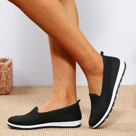Women Breathable Cloth Shoes Fashion Soft Sole Casual Shoes Soft Sole Breathable Casual Shoes Non Slip Ultra Light Soft Sole Casual Shoes