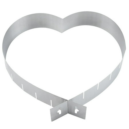 Adjustable Cake Ring Heart-shaped Cake Circle Stainless Steel Cake Model Baking Tool