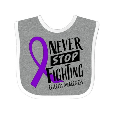 Inktastic Never Stop Fighting Epilepsy Awareness Purple Ribbon Gift Baby Boy or Baby Girl Bib
Inktastic Never Stop Fighting Epilepsy Awareness Purple Ribbon Gift Baby Boy or Baby Girl Bib