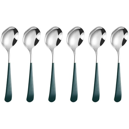 OHLBIS Clearance Round Spoon 304 Stainless Spoon Fork Household Cute Small Soup Spoon Thick Round Bottom Eating Spoon
OHLBIS Clearance Round Spoon 304 Stainless Spoon Fork Household Cute Small Soup Spoon Thick Round Bottom Eating Spoon
