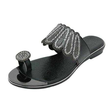 Women Summer Slip On Rhinestone Casual Open Toe Flat Soft Bottom Breathable Shoes Sandals Slippers
Women Summer Slip On Rhinestone Casual Open Toe Flat Soft Bottom Breathable Shoes Sandals Slippers