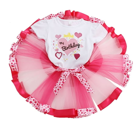 Rovga Outfit For Children Kids Girls Letter Heart Prints T Shirt Tops Ballet Skirts Birthday Party Patchwork Colour Tulle Dance Skirt Tee Outfits
Rovga Outfit For Children Kids Girls Letter Heart Prints T Shirt Tops Ballet Skirts Birthday Party Patchwork Colour Tulle Dance Skirt Tee Outfits