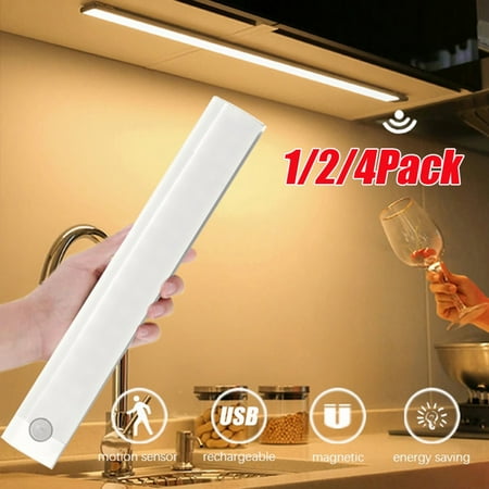 LED Motion Sensor Cabinet Light Under Counter Closet Lighting Wireless USB Rechargeable Kitchen Night Lights 30-LED Battery Powered Light Uniform Light for Wardrobe-2Pack
LED Motion Sensor Cabinet Light Under Counter Closet Lighting Wireless USB Rechargeable Kitchen Night Lights 30-LED Battery Powered Light Uniform Light for Wardrobe-2Pack