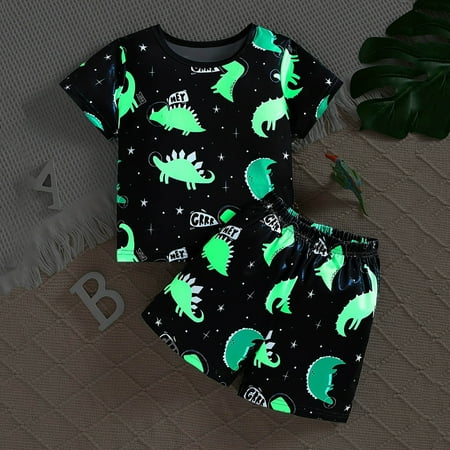 Toddler Boys Outfit Sets Summer Short Sleeve Pattern Tops And Shorts Two-Piece Clothes For Children
Toddler Boys Outfit Sets Summer Short Sleeve Pattern Tops And Shorts Two-Piece Clothes For Children