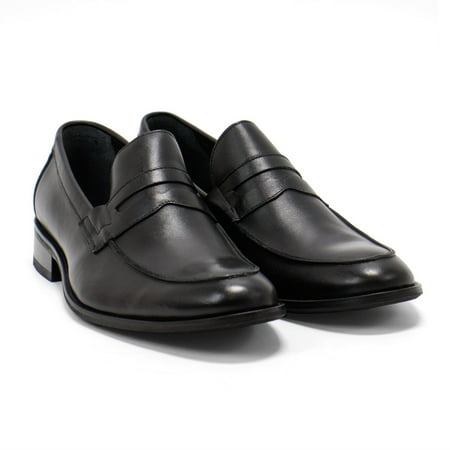 Hakki Men s Paola Slip On Leather Loafers Black 13 M US