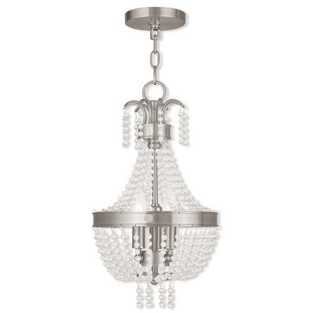 Pendants Porch 3 Light With Clear Crystals Brushed Nickel size 10 in 180 Watts - World of Crystal
Pendants Porch 3 Light With Clear Crystals Brushed Nickel size 10 in 180 Watts - World of Crystal