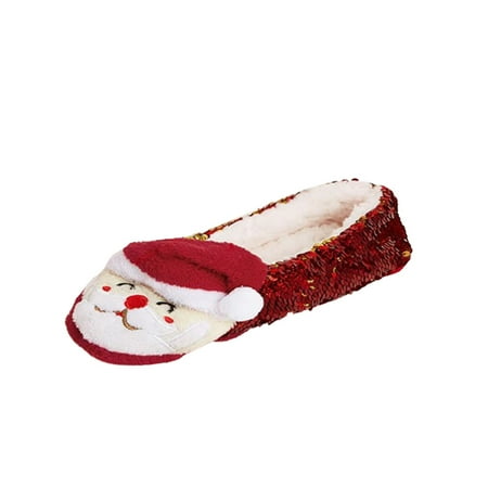 Women s Sequin Embroidered Shoes Christmas Santa Slippers Winter Indoor House Shoes
Women s Sequin Embroidered Shoes Christmas Santa Slippers Winter Indoor House Shoes