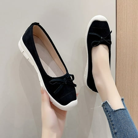 Fashion Autumn Women Casual Shoes Low Heel Thick Sole Solid Color Round Toe Bow Knots Comfortable Slip On
Fashion Autumn Women Casual Shoes Low Heel Thick Sole Solid Color Round Toe Bow Knots Comfortable Slip On