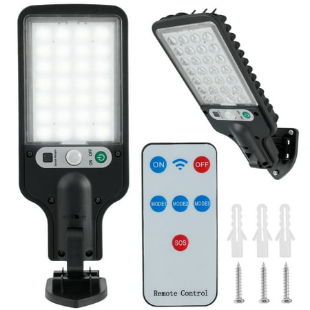 Eummy LED Solar Street Light 2.5W Solar Wall Light w/1200mAh Battery IP65 Waterproof Motion Sensor Light 3 Lighting Modes Parking Lot Light w/Remote Control for Garden Deck Yard Garage
Eummy LED Solar Street Light 2.5W Solar Wall Light w/1200mAh Battery IP65 Waterproof Motion Sensor Light 3 Lighting Modes Parking Lot Light w/Remote Control for Garden Deck Yard Garage