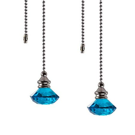 Ceiling Fan Pull Chain Set - 2 pieces Light Blue Diamond Fan Pull Chains 20 Inch Ceiling Fan Chain Extender with Chain Connector Home Wedding Decor Ornament Pendant
Ceiling Fan Pull Chain Set - 2 pieces Light Blue Diamond Fan Pull Chains 20 Inch Ceiling Fan Chain Extender with Chain Connector Home Wedding Decor Ornament Pendant