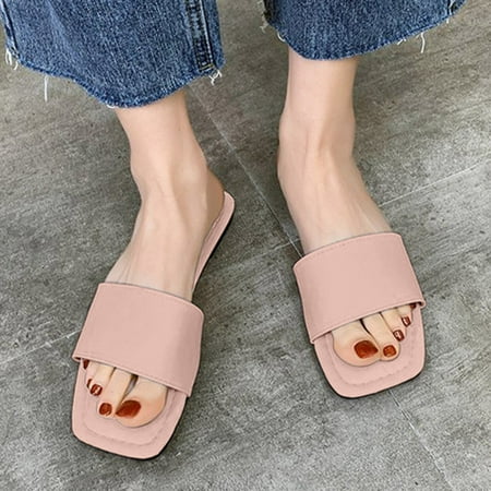 SUODUI Women s Slippers Women Slippers Fashion Simple Solid Soft Comfortable Flat Summer New Large Sandals Pink 9
SUODUI Women s Slippers Women Slippers Fashion Simple Solid Soft Comfortable Flat Summer New Large Sandals Pink 9
