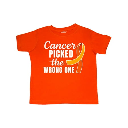 Inktastic Leukemia Awareness Cancer Picked the Wrong One Orange Ribbon Gift Toddler Boy or Toddler Girl T-Shirt
Inktastic Leukemia Awareness Cancer Picked the Wrong One Orange Ribbon Gift Toddler Boy or Toddler Girl T-Shirt