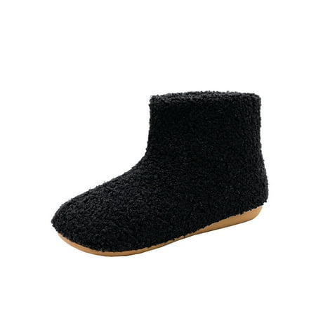 SIMANLAN Ladies Winter Shoes Plush Lining Ankle Boot Fleece Snow Boots Walking Lightweight Slipper Bootie Slip On Black 4.5
SIMANLAN Ladies Winter Shoes Plush Lining Ankle Boot Fleece Snow Boots Walking Lightweight Slipper Bootie Slip On Black 4.5