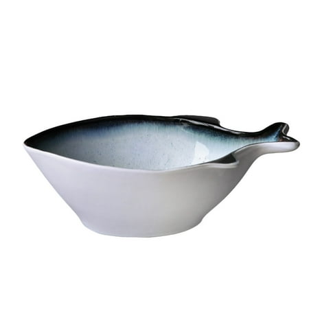 1PC Fish Shape Porcelain Soup Bowl Noodle Bowl Ceramic Rice Bowl for Restaurant Home Banquet (Size M)
1PC Fish Shape Porcelain Soup Bowl Noodle Bowl Ceramic Rice Bowl for Restaurant Home Banquet (Size M)