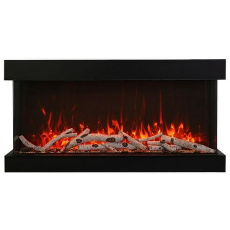 88 unit - 14 1/4 in depth 3 sided glass fireplace