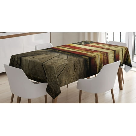 United States Tablecloth Vintage American Flag on Wooden Planks Wall Background Grunge Print Rectangular Table Cover for Dining Room Kitchen 52 X 70 Inches Umber Cream Red Blue by Ambesonne
United States Tablecloth Vintage American Flag on Wooden Planks Wall Background Grunge Print Rectangular Table Cover for Dining Room Kitchen 52 X 70 Inches Umber Cream Red Blue by Ambesonne