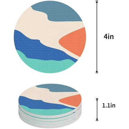 KXMDXA Colorful Abstract pattern Set of 6 Round Coaster for Drinks Absorbent Ceramic Stone Coasters Cup Mat with Cork Base for Home Kitchen Room Coffee Table Bar Decor
KXMDXA Colorful Abstract pattern Set of 6 Round Coaster for Drinks Absorbent Ceramic Stone Coasters Cup Mat with Cork Base for Home Kitchen Room Coffee Table Bar Decor