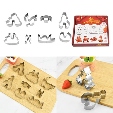 8PCS Christmas-themed Stainless Steel 3D Cookie House DIY Irregular Baking Tools for Christmas Cookies. 2Set
8PCS Christmas-themed Stainless Steel 3D Cookie House DIY Irregular Baking Tools for Christmas Cookies. 2Set