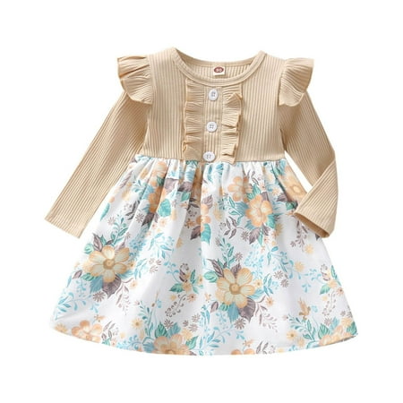 QIPOPIQ Toddler Girls Casual Dresses Clearance Toddler Kids Baby Girls Infant Long Sleeve Printed Ruffle Sleeve Dress
QIPOPIQ Toddler Girls Casual Dresses Clearance Toddler Kids Baby Girls Infant Long Sleeve Printed Ruffle Sleeve Dress