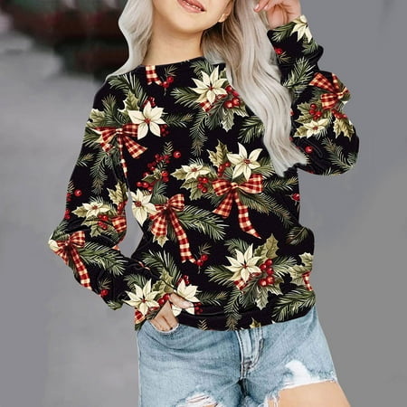 Blczomt Christmas Kid Sweatshirt Pullover Oversized Sweatshirts Floral Black Casual Long Sleeve Kids Shirts
Blczomt Christmas Kid Sweatshirt Pullover Oversized Sweatshirts Floral Black Casual Long Sleeve Kids Shirts