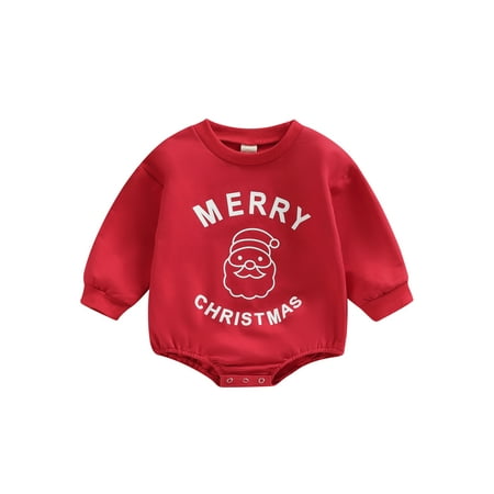 Amuver Baby Girls Boys Autumn Casual Romper Long Sleeve O Neck Letter Santa Claus Print Romper
Amuver Baby Girls Boys Autumn Casual Romper Long Sleeve O Neck Letter Santa Claus Print Romper