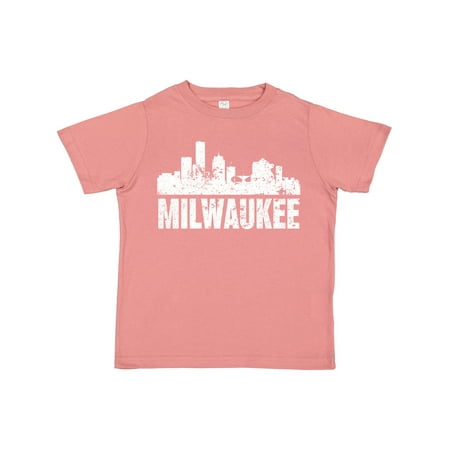 Inktastic Milwaukee Skyline Grunge Gift Toddler Boy or Toddler Girl T-Shirt