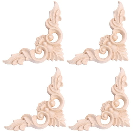 4pcs 8*8cm Wood Carved Corner Onlay Furniture Home Decorations Unpainted Applique
4pcs 8*8cm Wood Carved Corner Onlay Furniture Home Decorations Unpainted Applique
