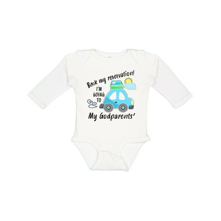 Inktastic Book My Reservation! I m Going to My Godparents Gift Baby Boy or Baby Girl Long Sleeve Bodysuit
Inktastic Book My Reservation! I m Going to My Godparents Gift Baby Boy or Baby Girl Long Sleeve Bodysuit