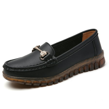 Women‘s Metal Buckle Flat Loafers Comfortable Solid Color Round Toe Slip On Shoes Casual Walking Shoes
Women‘s Metal Buckle Flat Loafers Comfortable Solid Color Round Toe Slip On Shoes Casual Walking Shoes