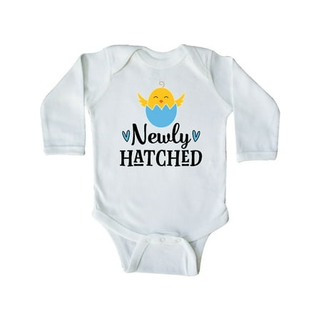 Inktastic Newly Hatched Baby Boy Chick Gift Baby Boy Long Sleeve Bodysuit